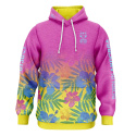 BLUZA Z KAPTUREM HOODIE FLORAL PINK OTSO
