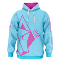 BLUZA Z KAPTUREM HOODIE LIGHT BLUE / PINK OTSO