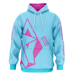 BLUZA Z KAPTUREM HOODIE LIGHT BLUE / PINK OTSO
