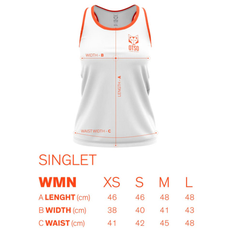 KOSZULKA DAMSKA SINGLET BLUE OTSO