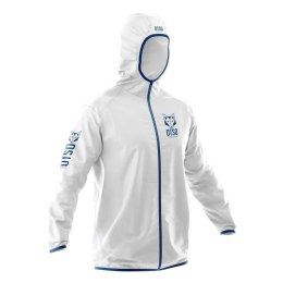 KURTKA UNISEX WATERPROOF WINDBREAKER WHITE & ROYAL BLUE OTSO