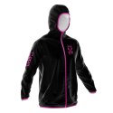 KURTKA UNISEX WATERPROOF WINDBREAKER BLACK & FLUO PINK OTSO