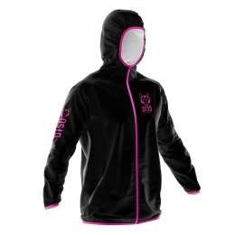 KURTKA UNISEX WATERPROOF WINDBREAKER BLACK & FLUO PINK OTSO