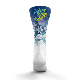 SKARPETY HIGH CUT SWIM BIKE RUN FLOWER OTSO