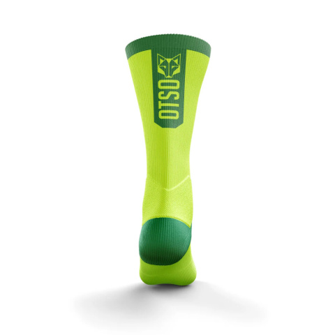 SKARPETY CYCLING HIGH CUT FLUO GREEN OTSO