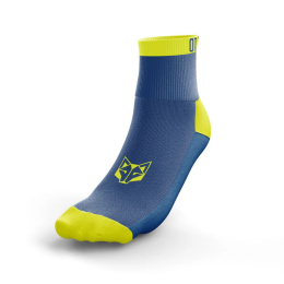 SKARPETY LOW CUT ELECTRIC BLUE & FLUO YELLOW OTSO