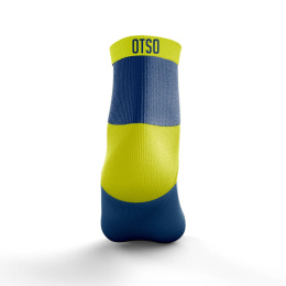 SKARPETY LOW CUT ELECTRIC BLUE & FLUO YELLOW OTSO