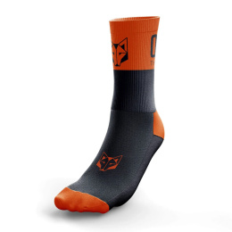 SKARPETY MEDIUM CUT BLACK & FLUO ORANGE OTSO