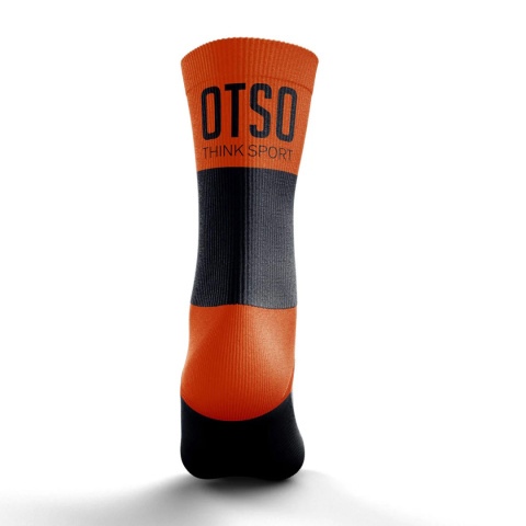 SKARPETY MEDIUM CUT BLACK & FLUO ORANGE OTSO