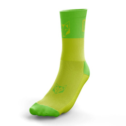 SKARPETY MEDIUM CUT FLUO YELLOW & FLUO GREEN OTSO