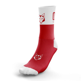 SKARPETY MEDIUM CUT RED/WHITE OTSO