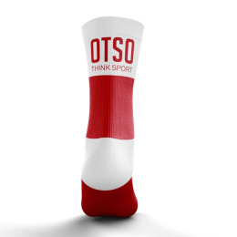 SKARPETY MEDIUM CUT RED/WHITE OTSO