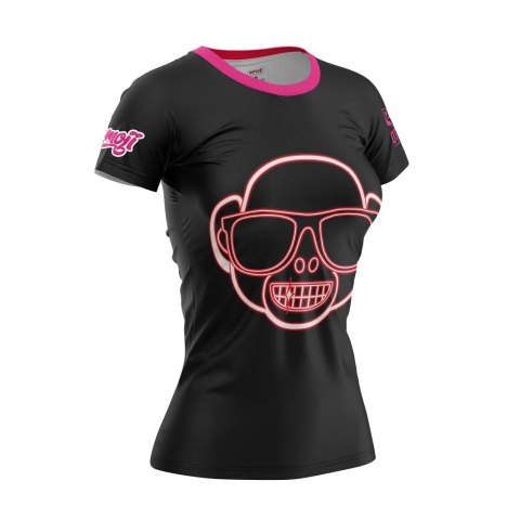 T-SHIRT DAMSKI EMOJI MONKEY NEON OTSO