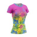 T-SHIRT DAMSKI FLORAL PINK OTSO