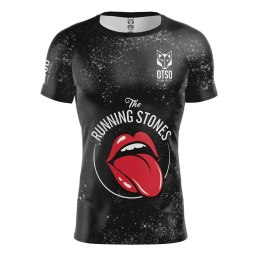 T-SHIRT MĘSKI RUNNING STONES BLACK OTSO
