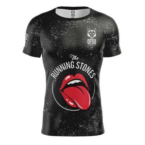 T-SHIRT MĘSKI RUNNING STONES BLACK OTSO