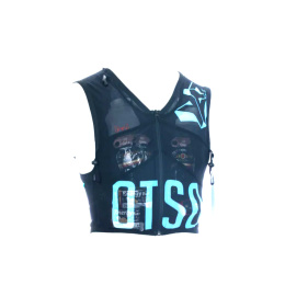 KAMIZELKA TRAIL UNISEX RUNNING BACKPACK BLACK & TURQUOISE OTSO