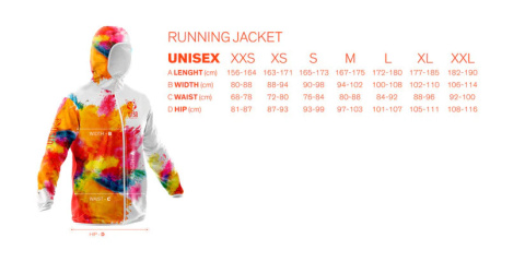 KURTKA UNISEX RUNNIG JACKET ALMOND BLOSSOM