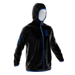 KURTKA UNISEX WATERPROOF WINDBREAKER BLACK & ROYAL BLUE OTSO