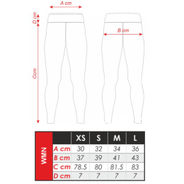 LEGGINSY FLORAL OTSO