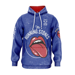 BLUZA Z KAPTUREM HOODIE RUNNING STONES BLUE OTSO