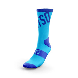 SKARPETY CYCLING HIGH CUT FLUO BLUE OTSO