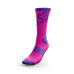 SKARPETY CYCLING HIGH CUT FLUO PINK OTSO
