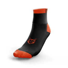 SKARPETY LOW CUT BLACK & FLUO ORANGE OTSO