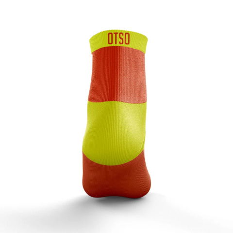 SKARPETY LOW CUT FLUO ORANGE & FLUO YELLOW OTSO