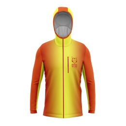 BLUZA SPORTOWA UNISEX HOODIE FLUO ORANGE FLUO YELLOW OTSO