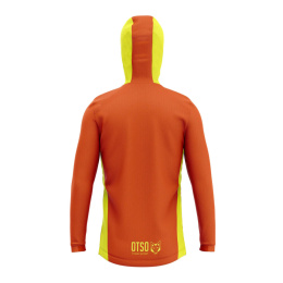 BLUZA SPORTOWA UNISEX HOODIE FLUO ORANGE FLUO YELLOW OTSO