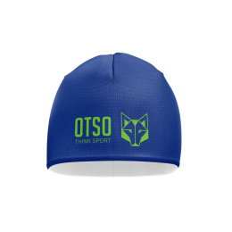 CZAPKA BEANIE ELECTRIC BLUE & FLUO GREEN OTSO