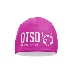 CZAPKA BEANIE FLUO PINK & WHITE OTSO