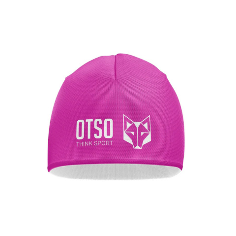 CZAPKA BEANIE FLUO PINK & WHITE OTSO CZAPKA BEANIE FLUO PINK & WHITE OTSO