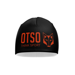 CZAPKA BEANIE BLACK & FLUO ORANGE OTSO